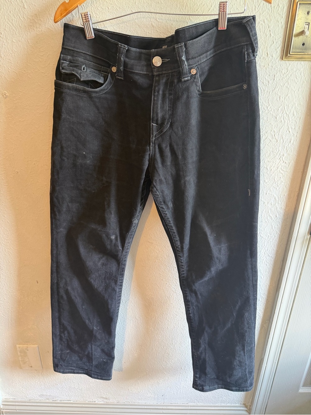 True Religion Men’s Black Slim Straight Jeans